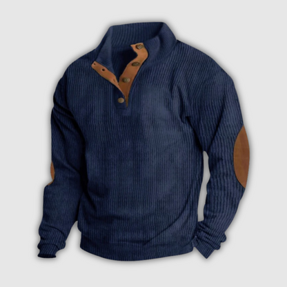 OLIVER™ | RIBBED BUTTON-UP SWEATER